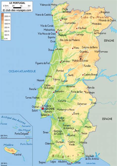 carte portugal détaillée|Carte du Portugal